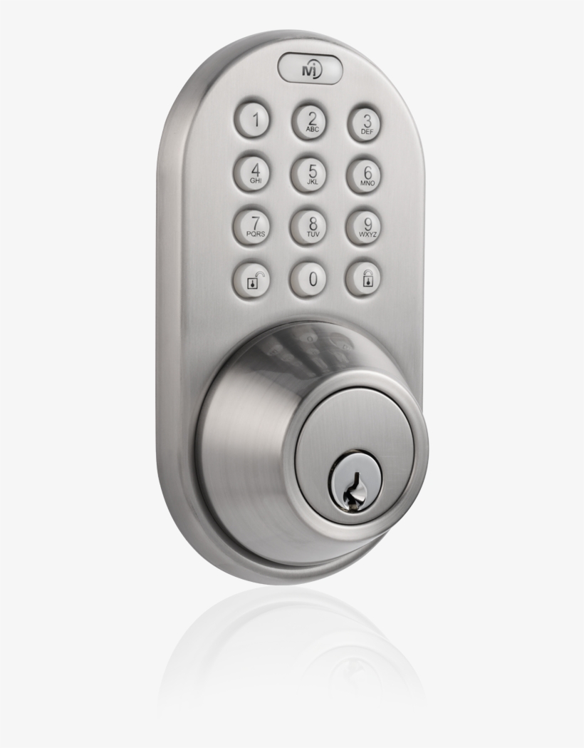 Keyless Entry Deadbolt Door Lock With Electronic Digital - Milocks Electronic Keyless Entry Touchpad Deadbolt, transparent png download
