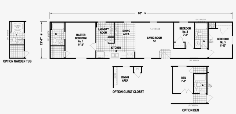 The Hillside Model Has 3 Beds And 2 Baths - Square Foot, transparent png download