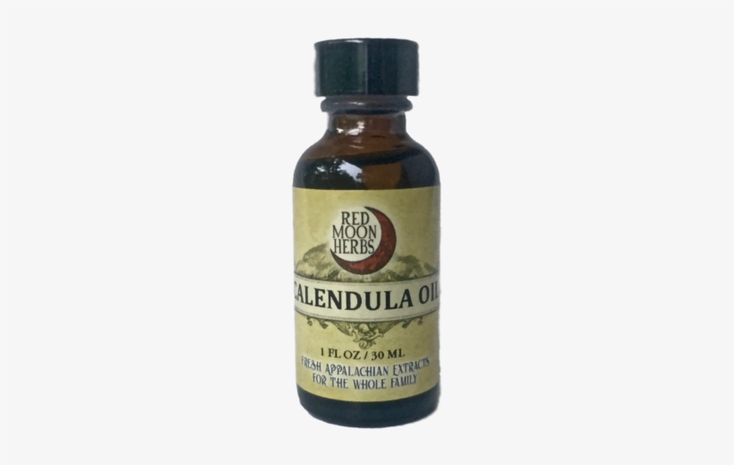 Calendula Herbal Oil Bottle For Skin And Lymph Health - Extract, transparent png download