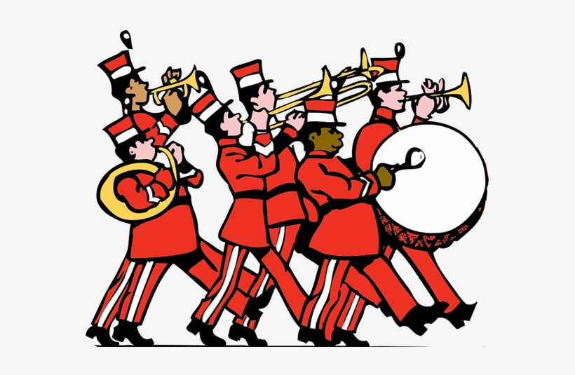 It Will Be A Mini-parade - Marching Band Shower Curtain, transparent png download