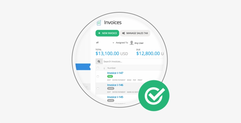 Generate Invoices In 1 Click - Circle, transparent png download