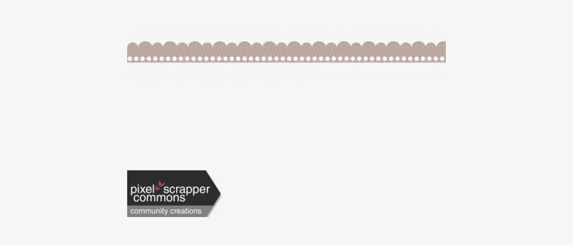 Scalloped Canvas Border - Digital Scrapbooking, transparent png download