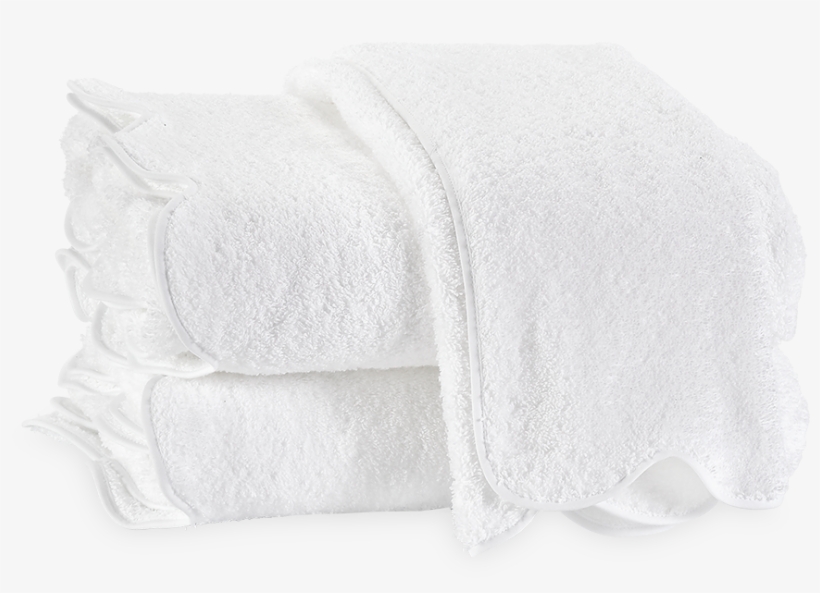 Cairo With Scallop Piping Bath Towels - Towel, transparent png download