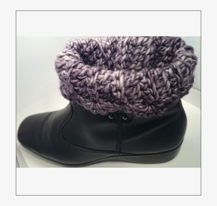 Merino Crocheted Boot Cuffs - Snow Boot, transparent png download