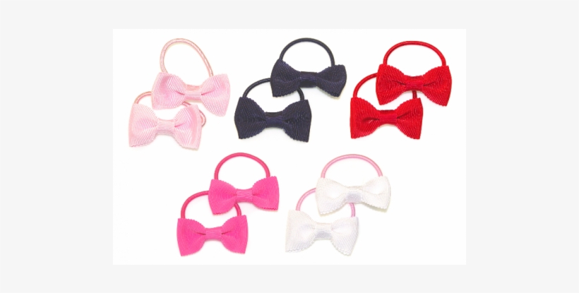 Scalloped Edge Grosgrain Bow Ponytails - Goody Gumdrops Scalloped Edge Grosgrain Bow Ponytails, transparent png download