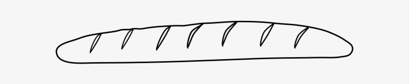 Medium Image - Baguette Clipart Black And White, transparent png download