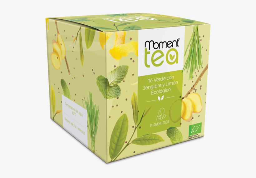 Moment Tea Té Verde Con Jengibre Y Limón Ecológico - Tea, transparent png download