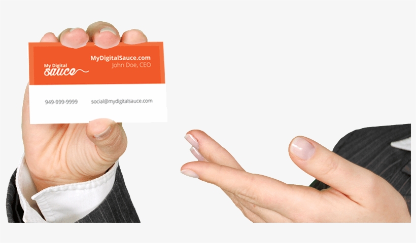 Bbq Business Card Hands W Suit - Система «современного Маркетинга» Для Малого Бизнеса, transparent png download