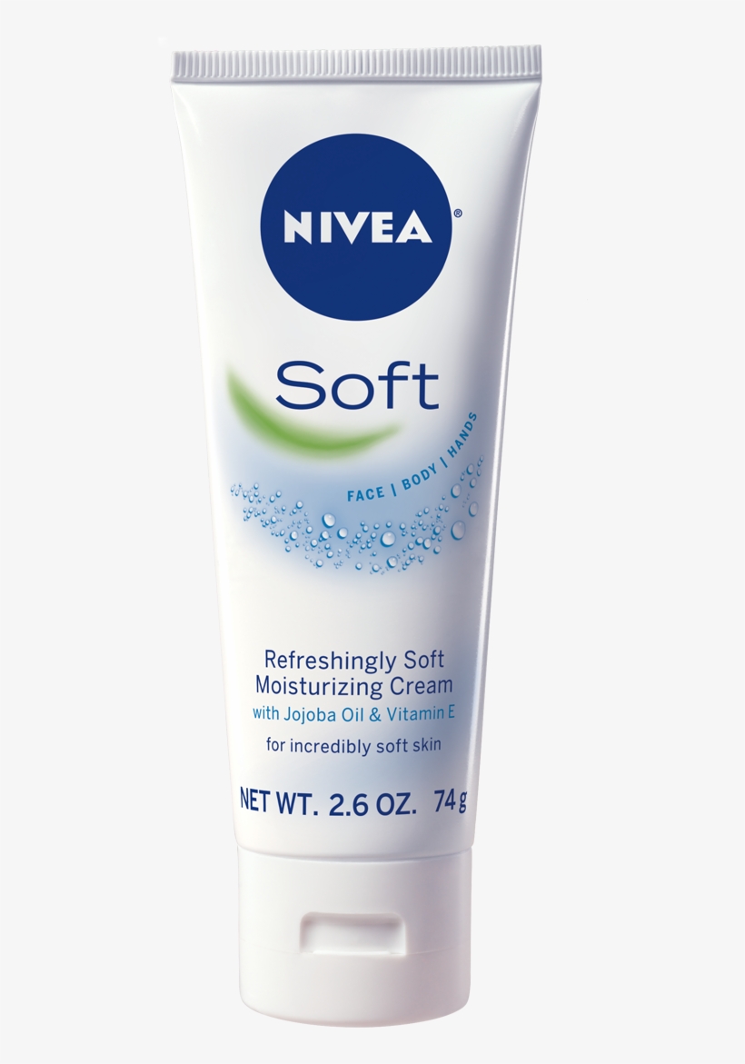 Nivea® Soft Is A Lightweight, Non-greasy Cream Infused - Nivea Soft Moisturizing Creme - 2.6 Oz., transparent png download