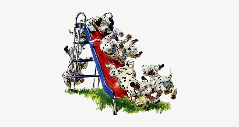 Dog Cartoon Images - Dalmatian Puppies, transparent png download