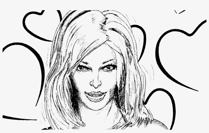 This Free Icons Png Design Of Woman Love Sketch, transparent png download
