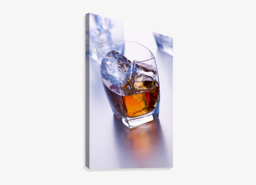 Glass Of Whiskey Canvas Print - Supplier Generic Glass Of Whiskey Canvas Art - Richard, transparent png download