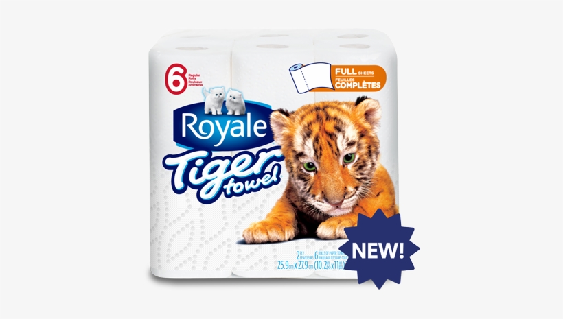 Tiger Towel® Full Sheets - Tiger Royale, transparent png download