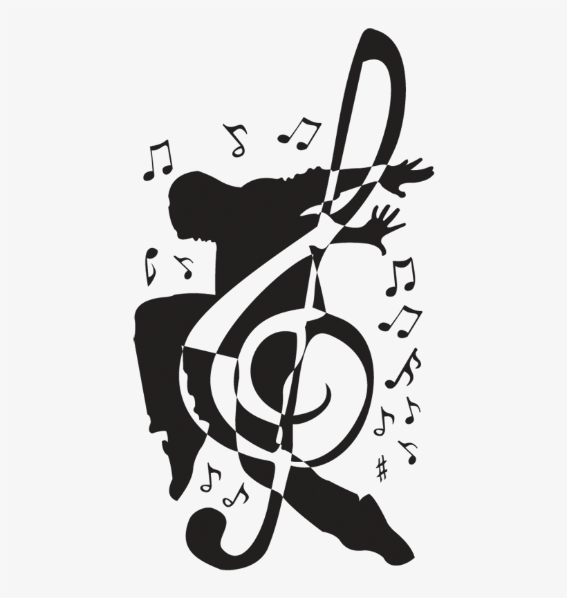 Music Notes Card Images - Vinilo Decorativo La Música En Estado Puro, transparent png download