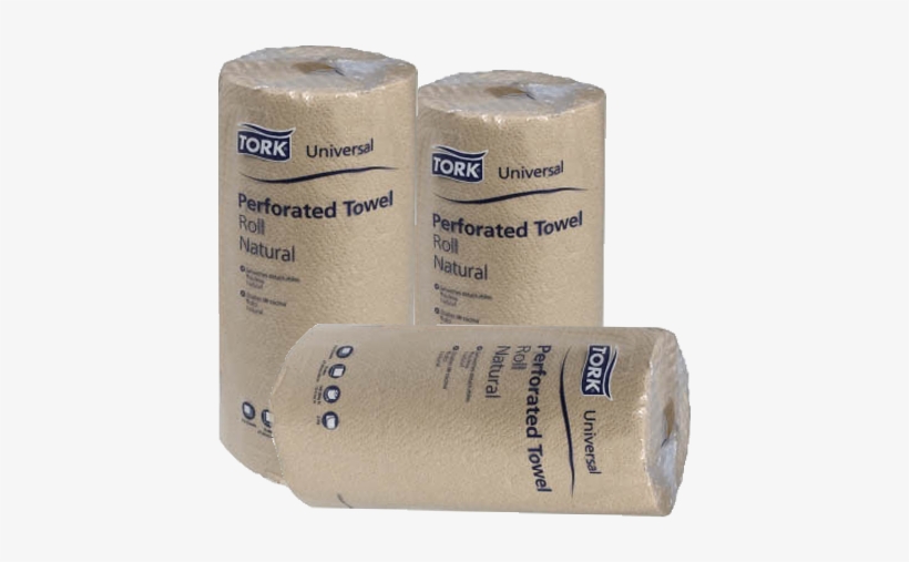 Natural Brown Perf Towels 100% Recycled/min 85% Pcw - Tork Universal Perforated Towel Roll, Two-ply, 11 X, transparent png download