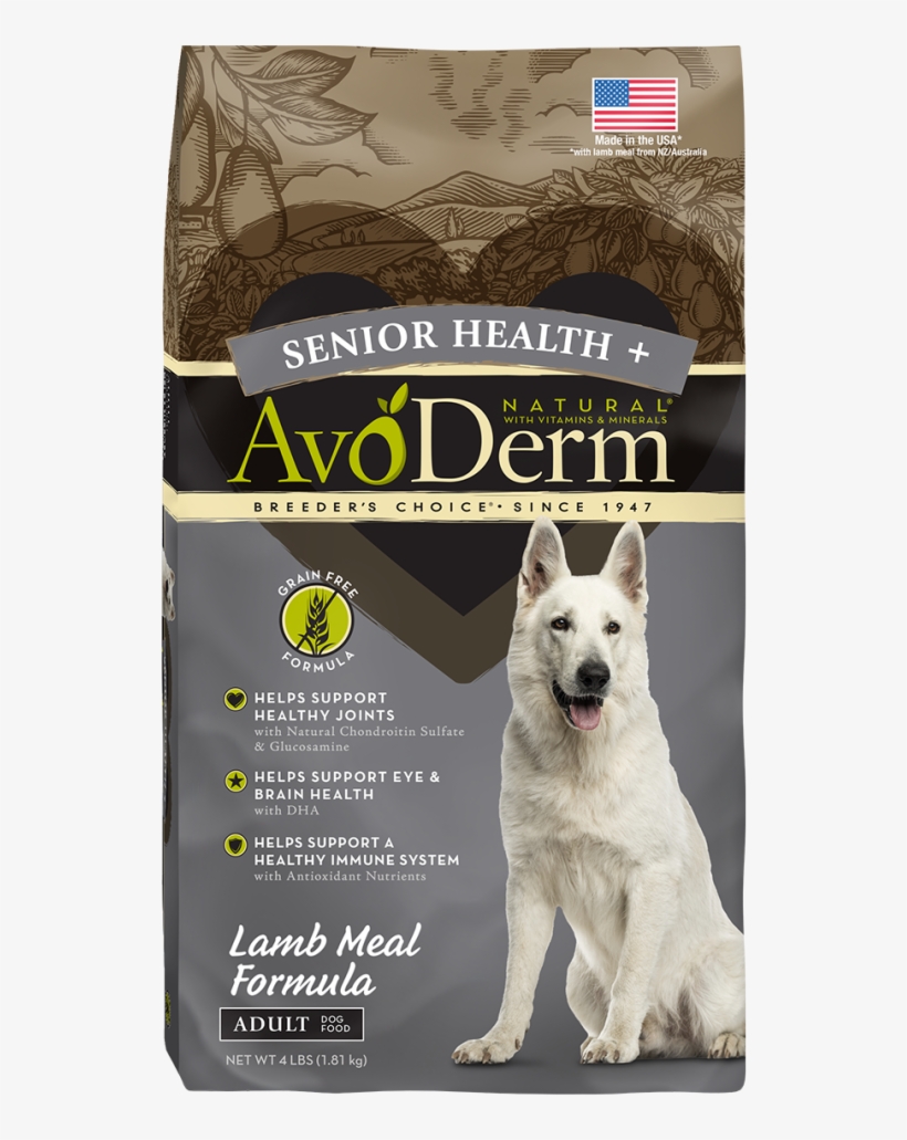 Avoderm Senior Health Grain Free Lamb Meal Formula - Avoderm Senior Health Lamb Meal Formula Dry Dog Food,, transparent png download