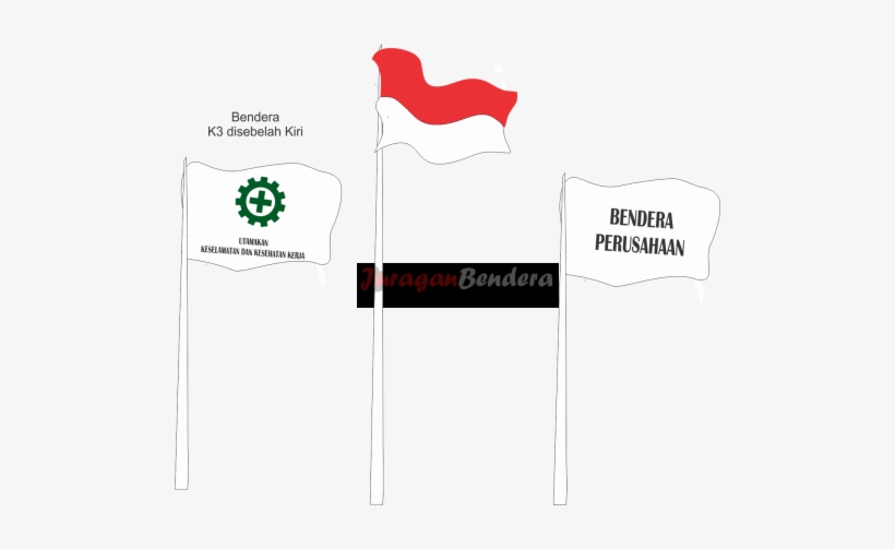 Tata Cara Pengibaran Bendera K3 - Flag, transparent png download