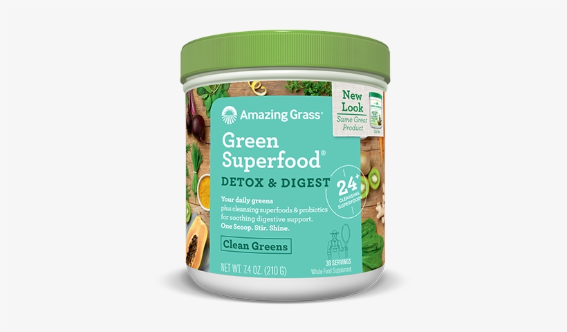 Green Superfood - Amazing Grass - Green Superfood Alkalize & Detox, transparent png download