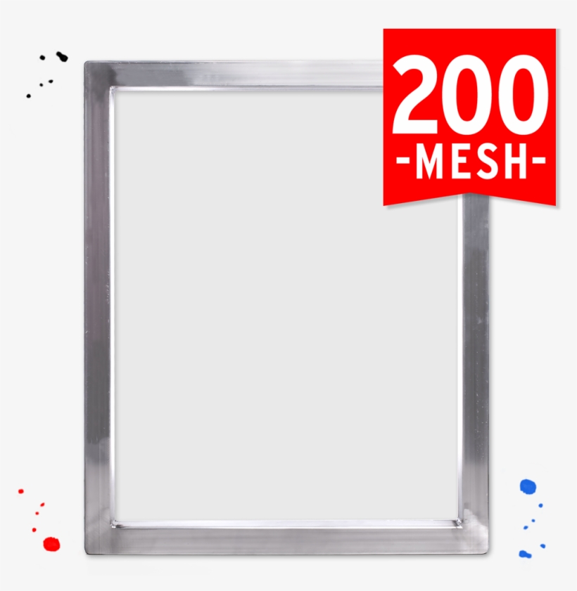 Aluminum Screen W/ 200 White Mesh - Printing, transparent png download