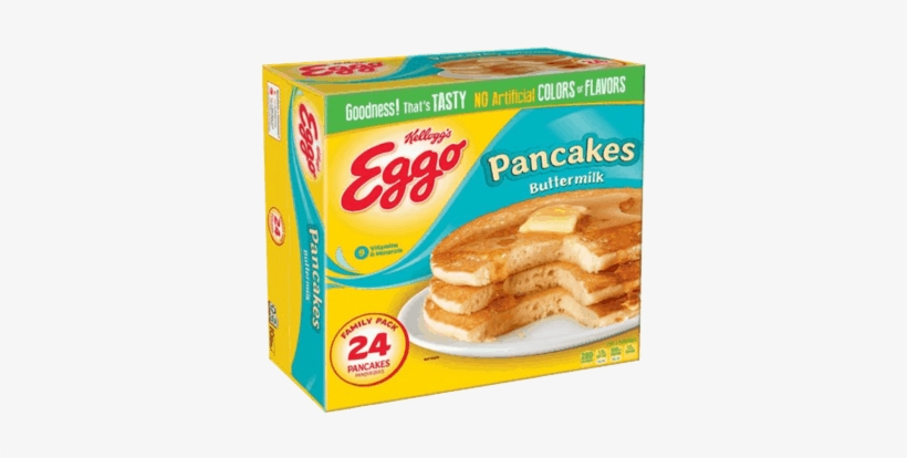 Eggo® Pancakes & Toast - Kellogg's Eggo Buttermilk Pancakes, transparent png download