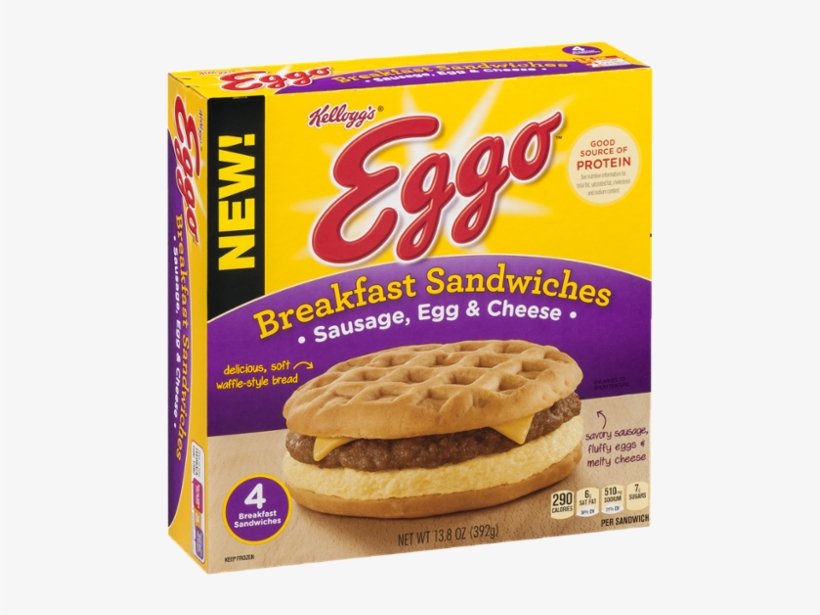 Eggo Breakfast Sandwich, transparent png download