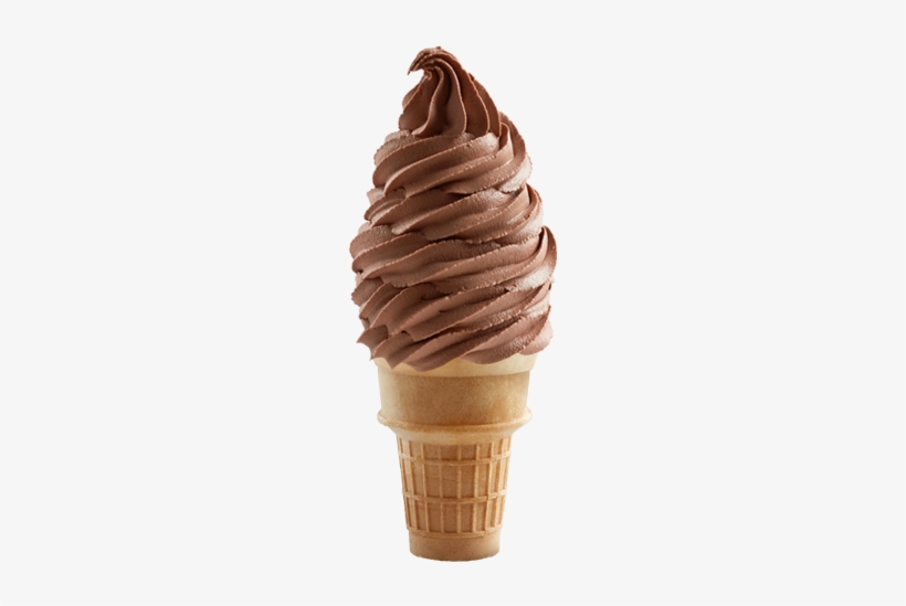 Chocolate Soft Serve - Soft Chocolate Ice Cream, transparent png download