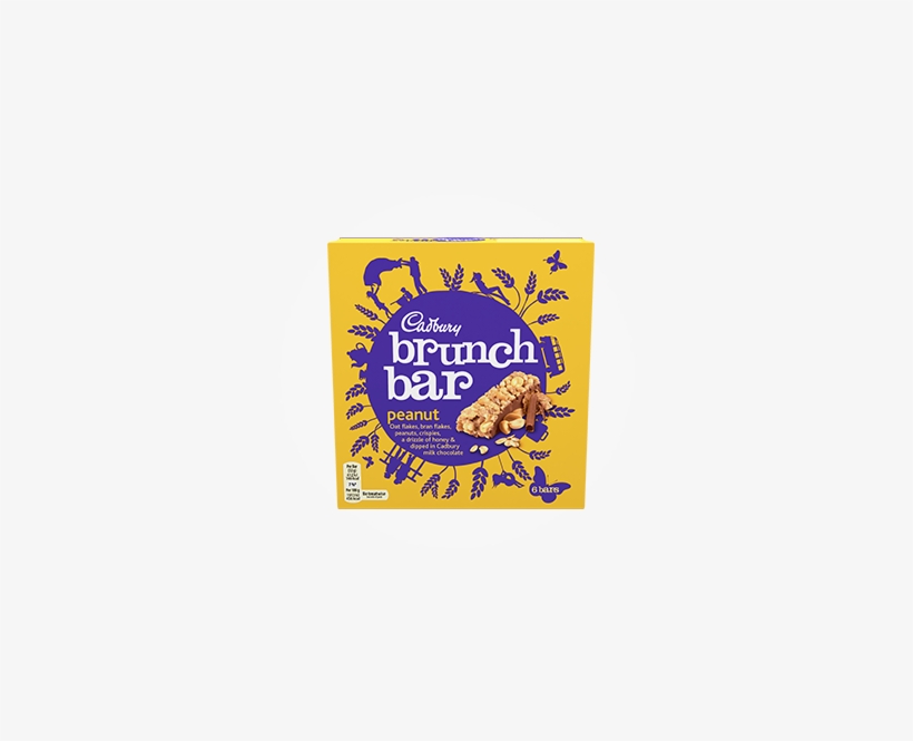 Crunchily Munchable And Oatily Delicious A Tasty Combination - Cadbury Cadbury Brunch Bar Peanut 6x32g, transparent png download