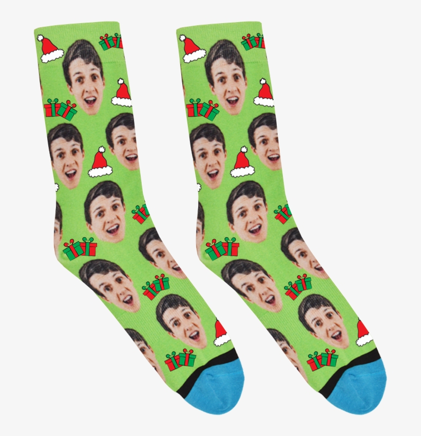 Custom Christmas Socks - Sock, transparent png download