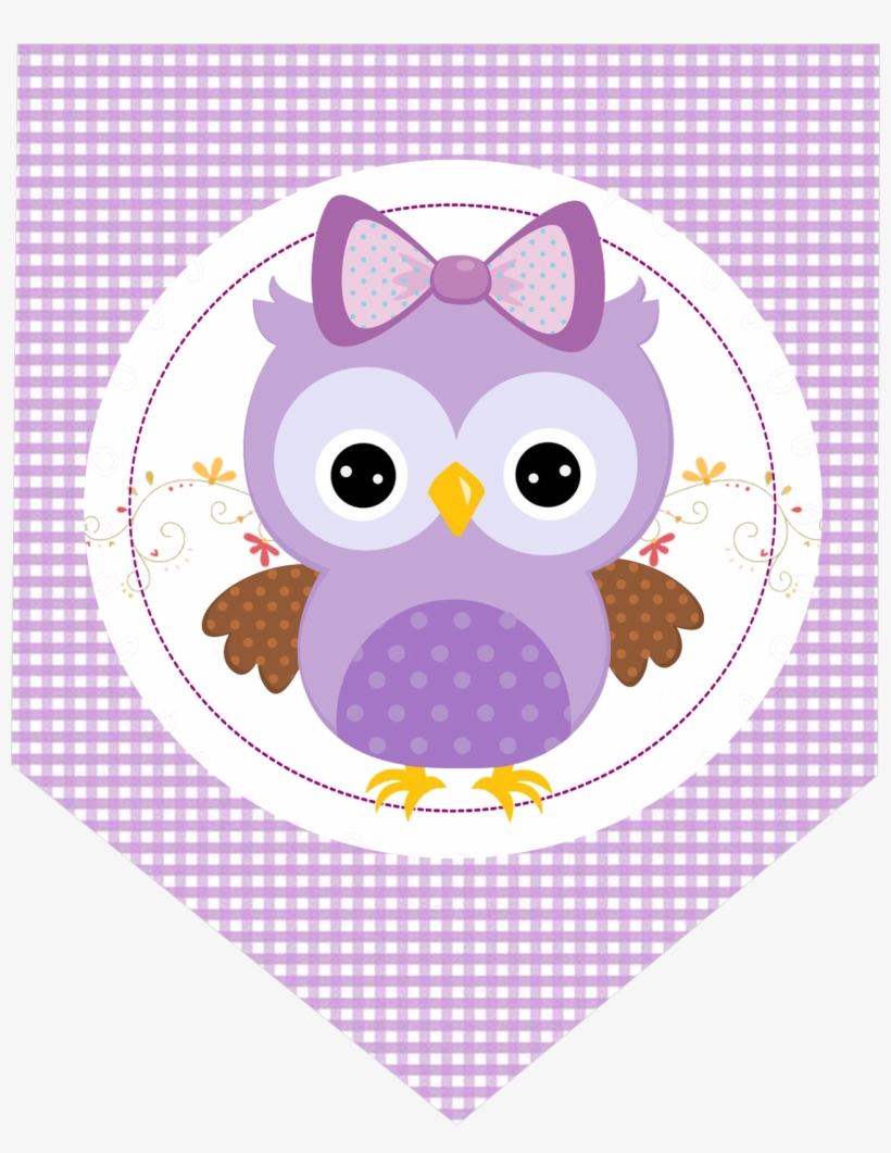Kit De Lechuza Púrpura Para Imprimir Gratis - Kit De Lechuza Purpura Para Imprimir, transparent png download