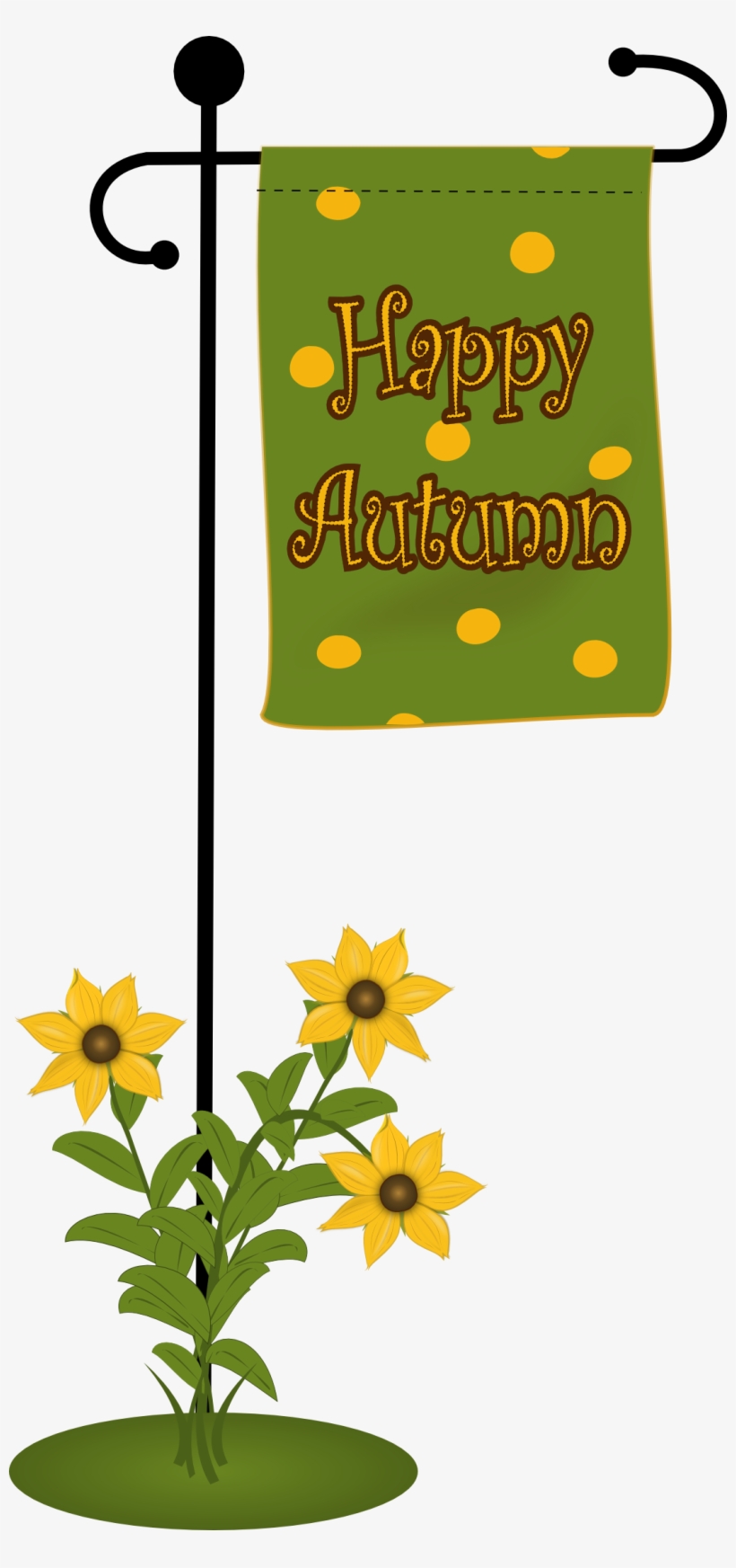 I Love Black-eyed Susans - Flag, transparent png download