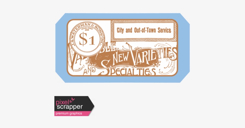 Build Your Basics Tickets Kit - Calligraphy, transparent png download