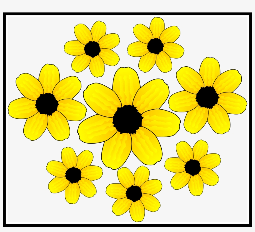 Clip Free Download Accents Clipart Clip Art - Yellow Flower Clipart Transparent, transparent png download