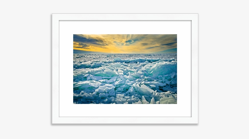 Lake Michigan Frozen Over With Gracie Frame - Michigan, transparent png download