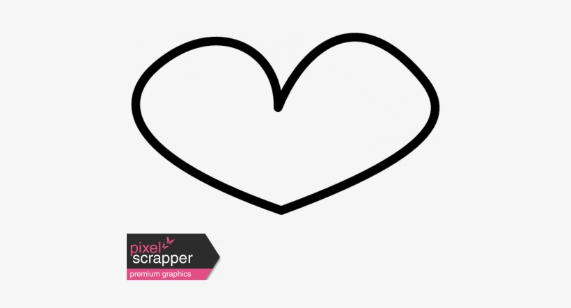 Doodle Hearts Template - Heart, transparent png download