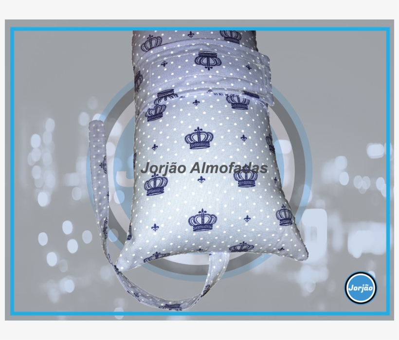 Almofada Jorjão Coroa Azul - Handbag, transparent png download