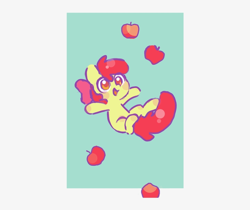 Mlp Fim Apple Bloom My Art Doodle - My Little Pony: Friendship Is Magic, transparent png download