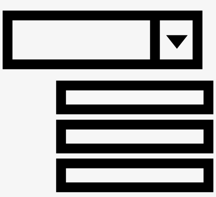 Drop Down List - Drop Down Menu Png, transparent png download