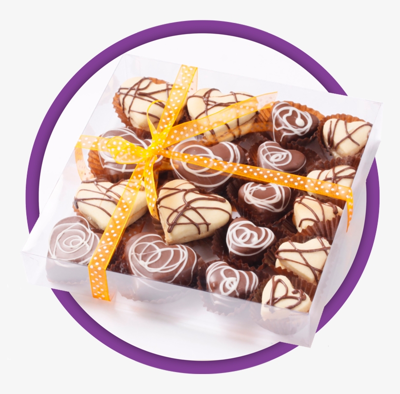 Caja Regalo Trufas De Brownie Y Alfajores - Chocolate, transparent png download