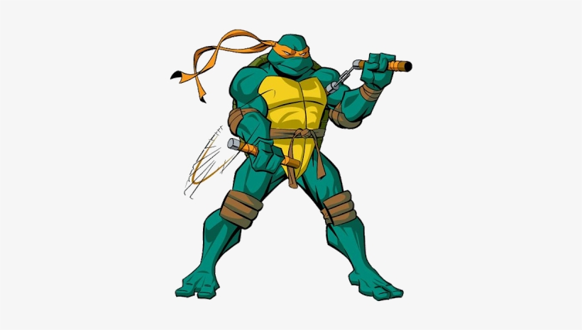 Ninja Turtles Clipart Michelangelo - Ninja Turtles Michelangelo Clipart, transparent png download
