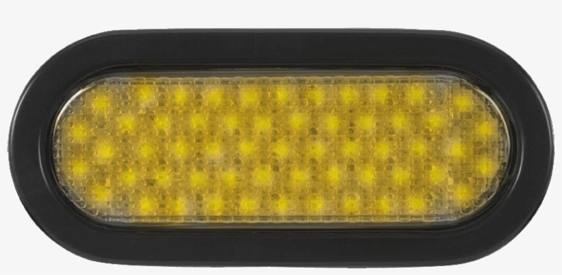 6 Inch Oval Led Warning Light - Rear-view Mirror, transparent png download