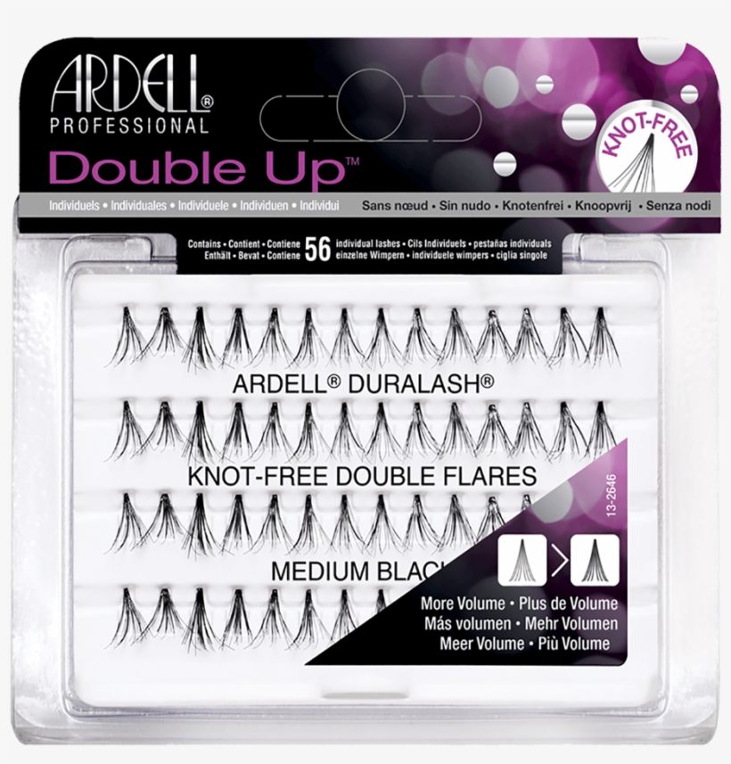 Ardell Duralash Double Up Knot-free Double Flare Eyelashes - Ardell Double Up Medium, transparent png download