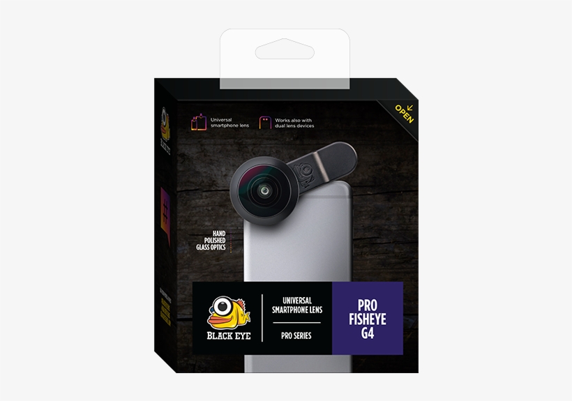 Fisheye Lenses - Black Eye Tele 3x Smartphone Lens, transparent png download