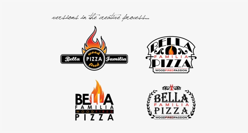 Bella Familia Pizza Wanted A New Logo To Represent - Wood Fired Pizza Logos, transparent png download
