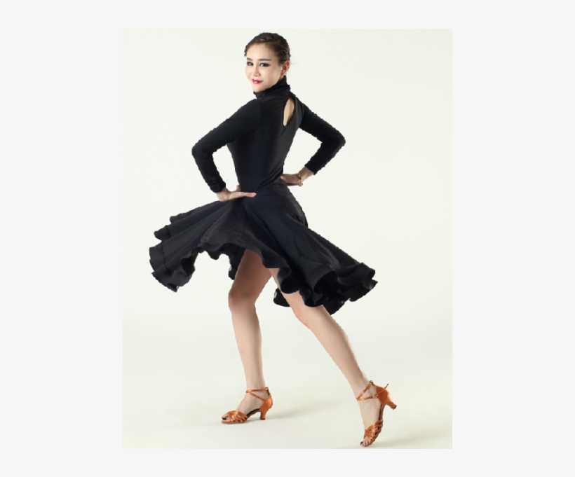 Latin Dance Dresses Black, transparent png download