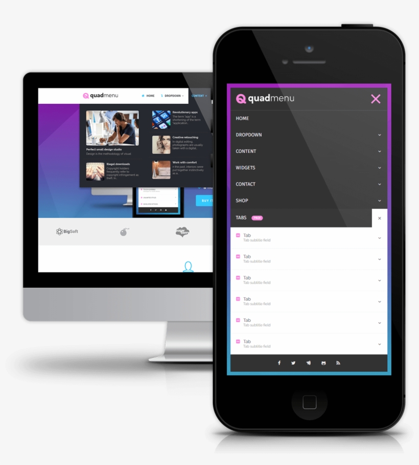 Mobile Mega Menu, transparent png download