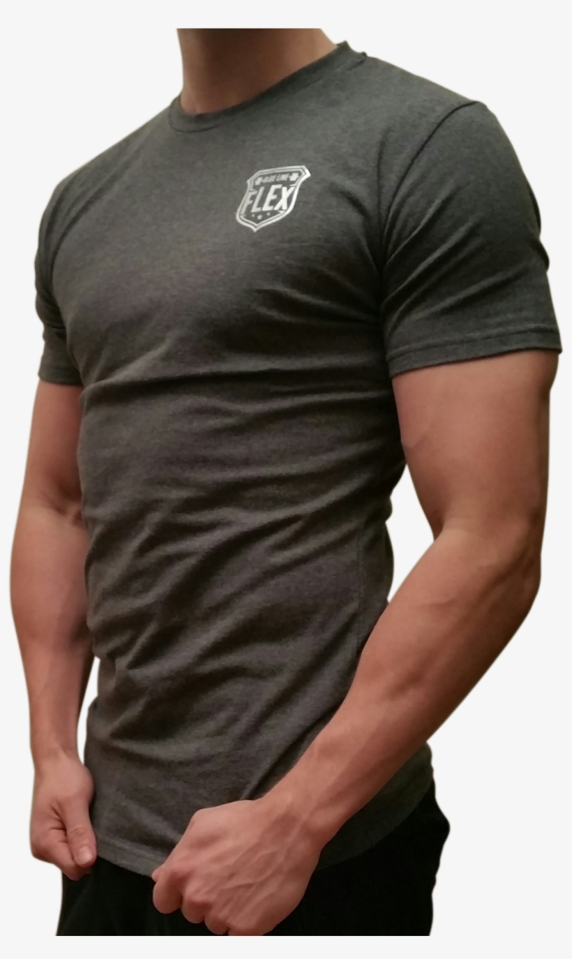 Police T Shirts Gray Thin Blue Line Shirt - Police, transparent png download