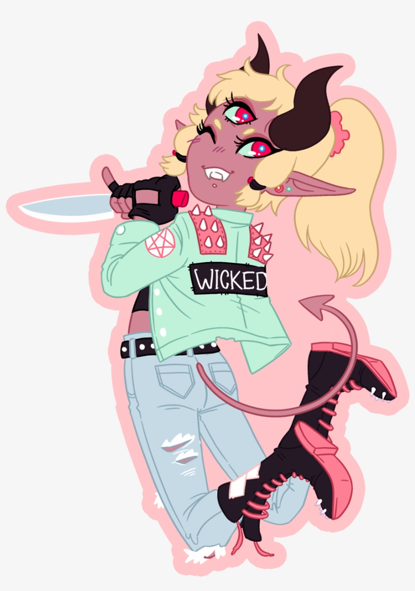 Wicked Demon Sticker - Demon, transparent png download