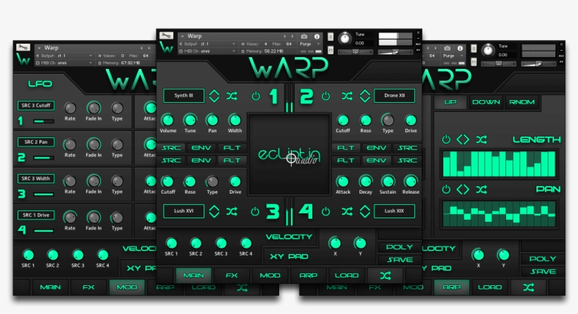 Ecliptiq Audio Warp Kontakt, transparent png download