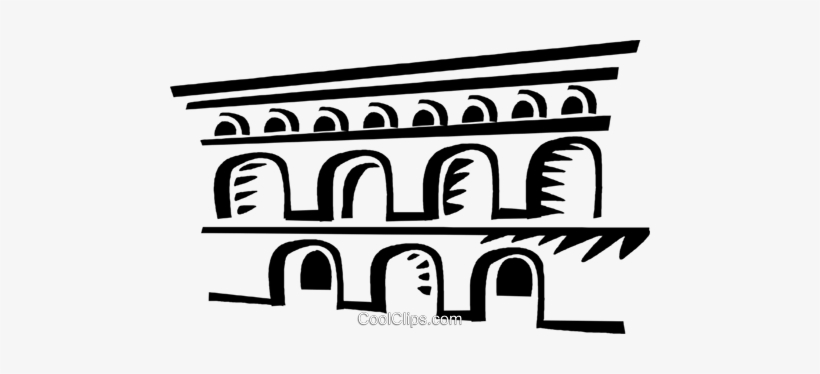 Roman Aqueducts And Walls Royalty Free Vector Clip - Roman Aqueducts Clipart, transparent png download