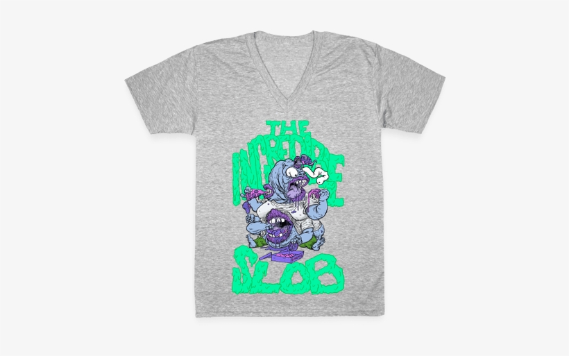 The Incredible Slob V-neck Tee Shirt - Im Not Tsundere Baka Shirt, transparent png download